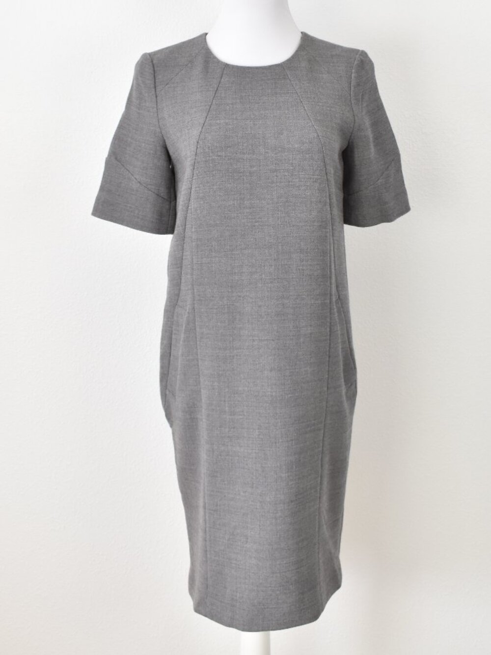 Brooks Brothers Seam Wool Sheath Dress - 4 - Picture 2 of 10